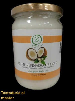 ACEITE DE COCO REFINADO 500 ML BE ORGANIC