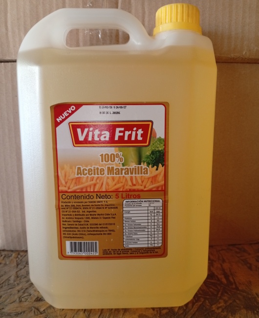 ACEITE VITA FRIT ALTO RENDIEMIENTO 5 LTS ACEITE VITA FRIT ALTO RENDIEMIENTO 5 LTS