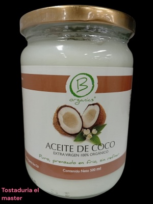 ACEITE DE COCO ORGANICO 500 ML BE ORGANIC