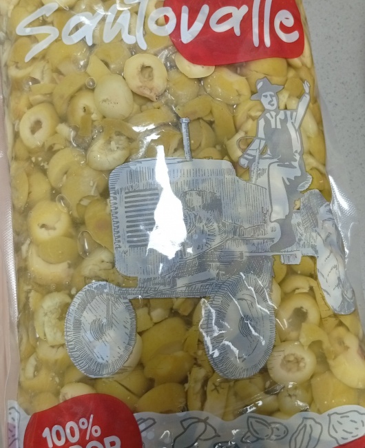 ACEITUNA SEVILLANA RODAJA 1 KG ENVASADA